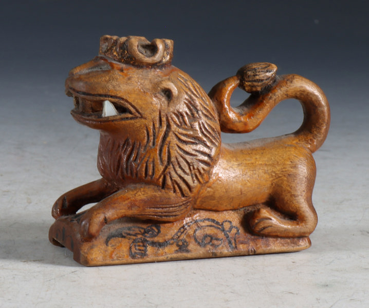 Utskåret snusløve, 1800 t.