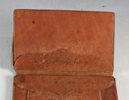 Lommebok i skinn, 1841.