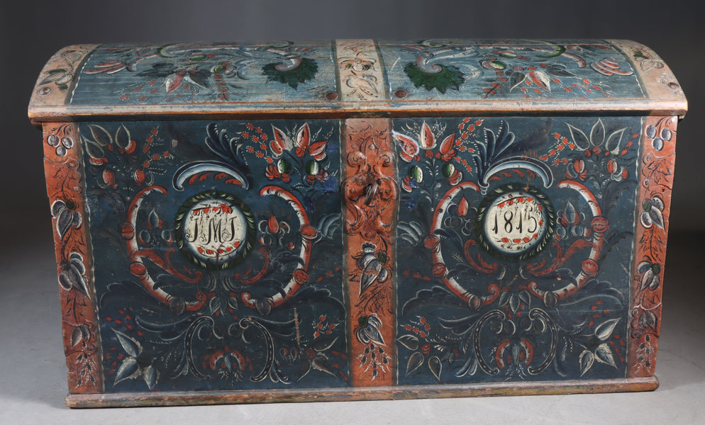 Rosemalt kiste 1815
