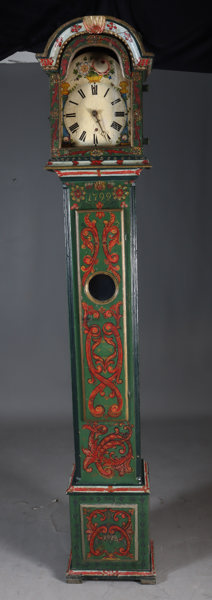 Rosemalt gulvur, 1792.