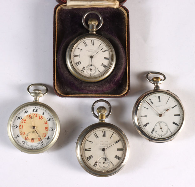 4 lommeur, bla. Longines.