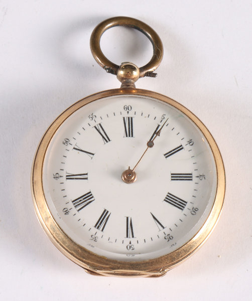 Lite lommeur/budeie i gull.