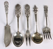 5 deler bestikk i sølv.