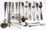 14 deler bestikk i sølv.