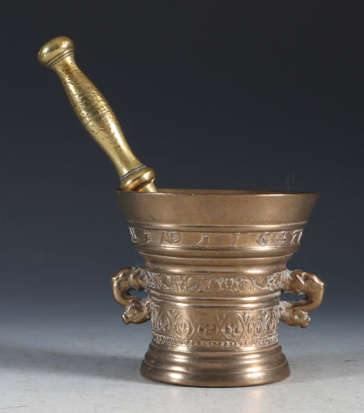 Morter i bronse, 1647.