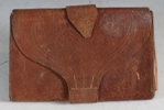 Lommebok i skinn, 1841.