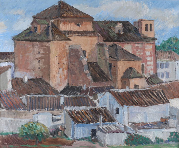 Knut Flatin, hus. Maleri.