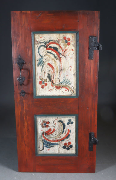 Rosemalt dør, Numedal 1800 t.