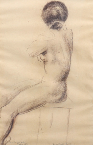 Ragnhild Iversen, akt. Tegning.