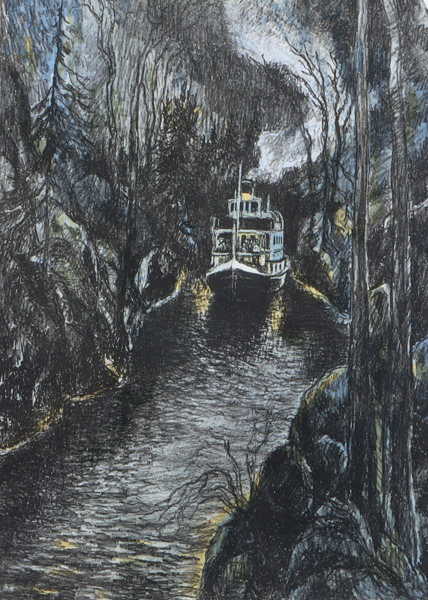 Reidar Fritzvold, Victoria. Litografi.