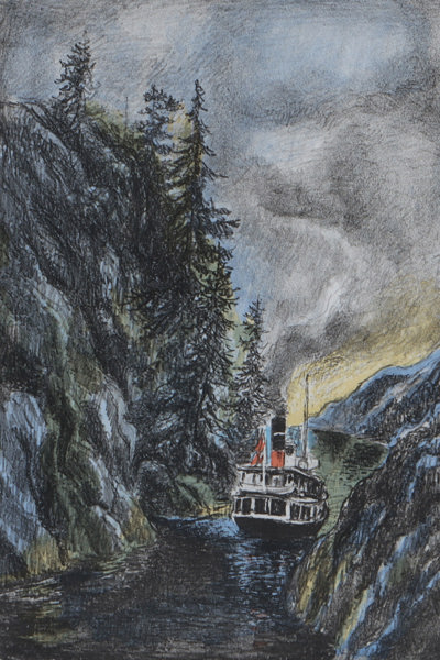 Reidar Fritzvold: Vicoria. Litografi.