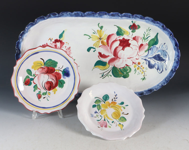 Fat og 2 tall. i keramikk, Lilli Scheel.