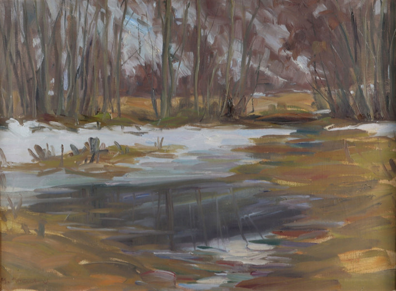 Gustav Wentzel, vår. Maleri.