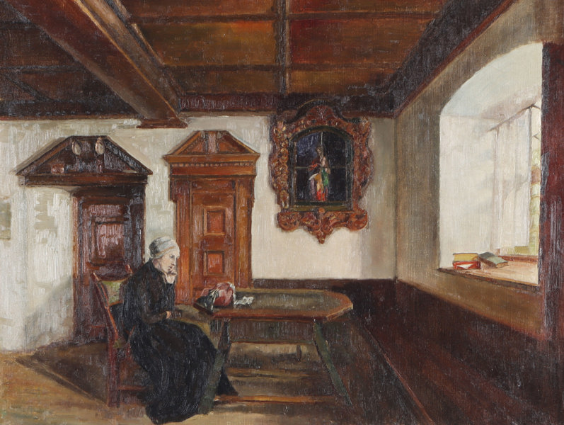 Usignert, interiør. Maleri