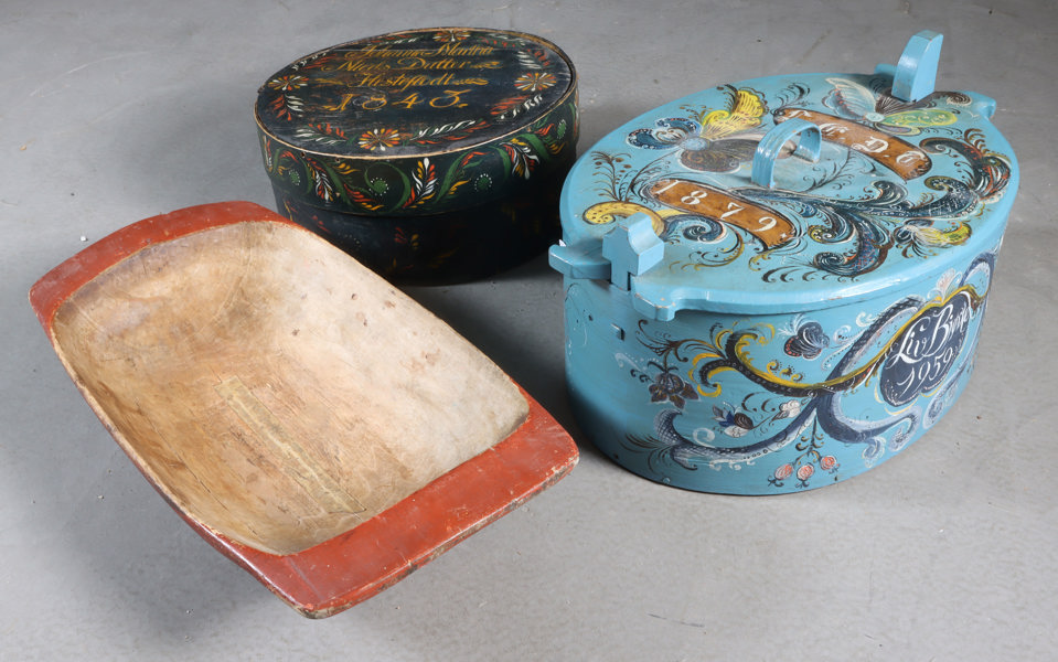 Trau, stor tine og ask. 1800 t.