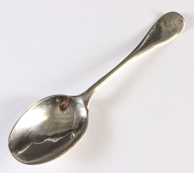 Skje i sølv, Jacob A. Møller 1745.