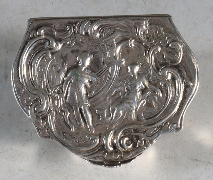 Snusdåse i sølv, Bergen 1700 t.