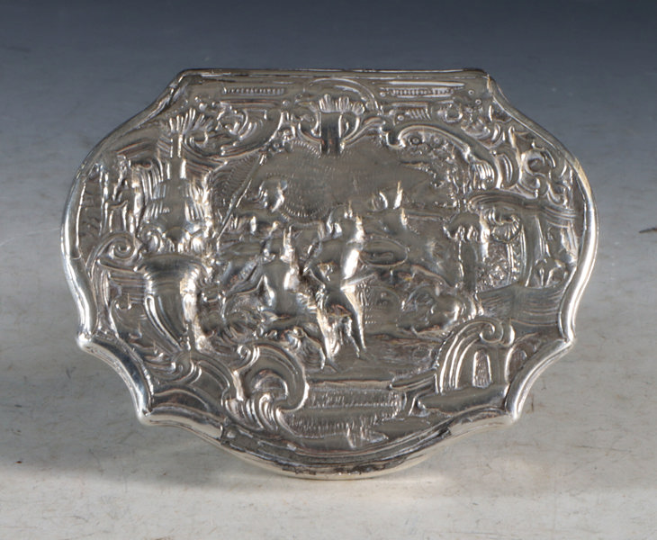 Snusdåse i sølv, Bergen 1700 t.