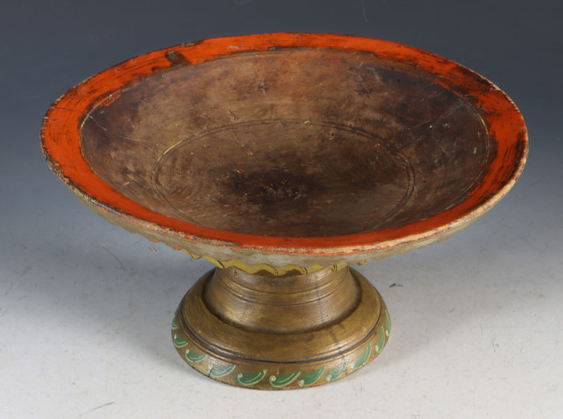 Dekorert og malt stettfat, 1800 t.