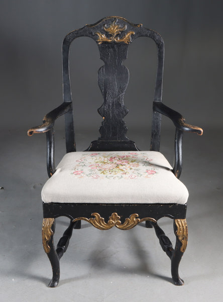 Sortmalt armstol/dostol, 1700 t.