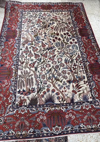 Håndknyttet teppe. Ghom.