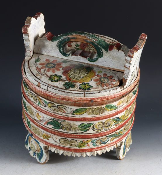 Rosemalt grautspann, Numedal 1873.