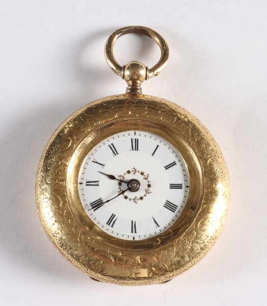 Lite lommeur i gull, 1800 t.