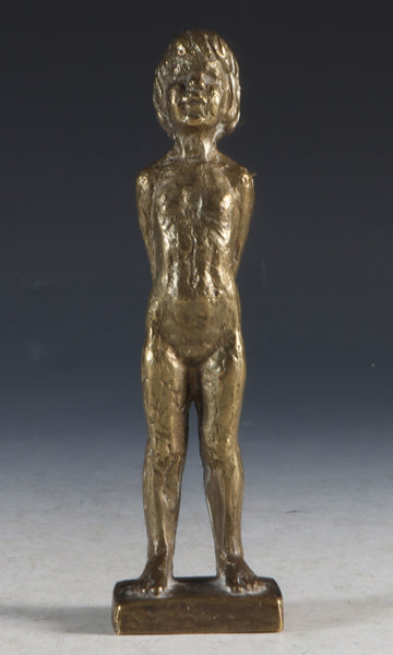 Arne Durban, pike. Bronseskulptur.