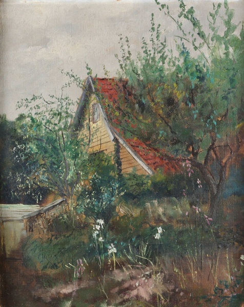 Gunnar Neels-Hansson, hus. Maleri.