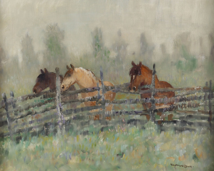 Halvdan Gran, helster. Maleri.