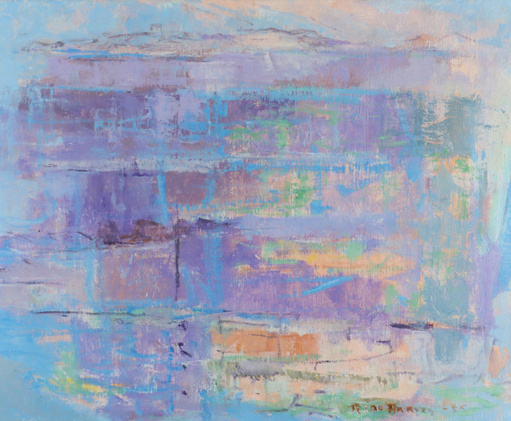 Rino Harveg, kragerøfjorden. Maleri.