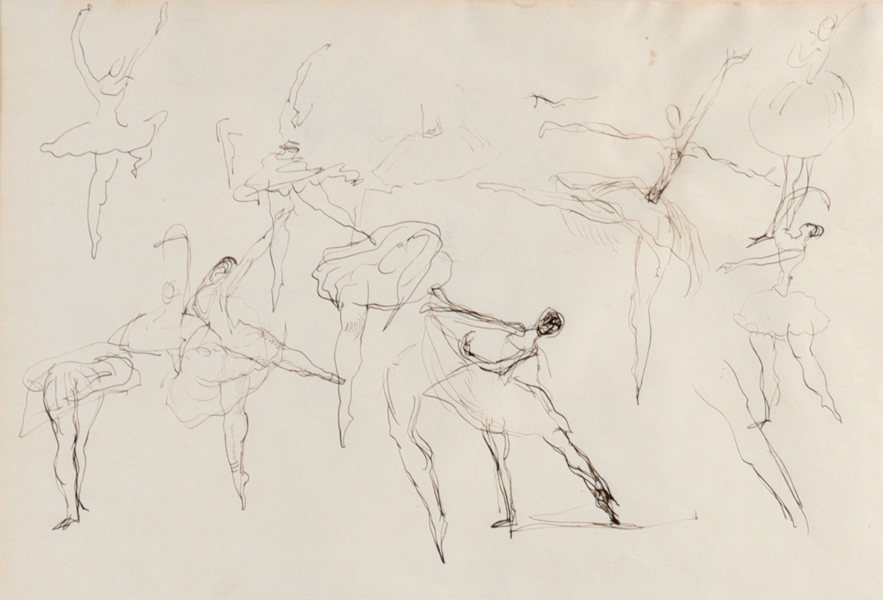 Per Krohg, dansere. Tegning.