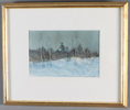 Reidun Tordhol, vinter. Akvarell.