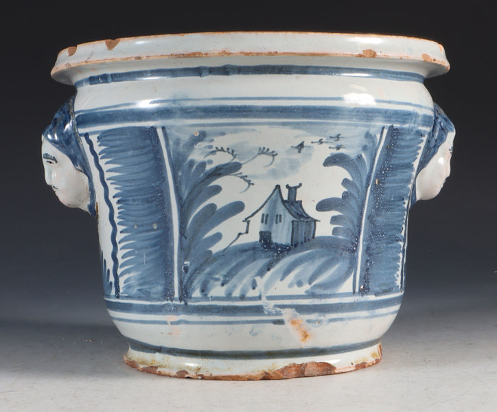 Blomsterurne i fajanse, Frankrike 17/1800 t.