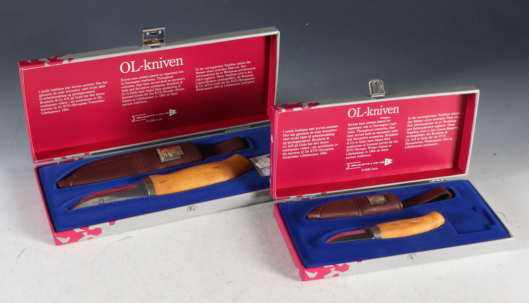 2 slirekniver, OL-kniven.