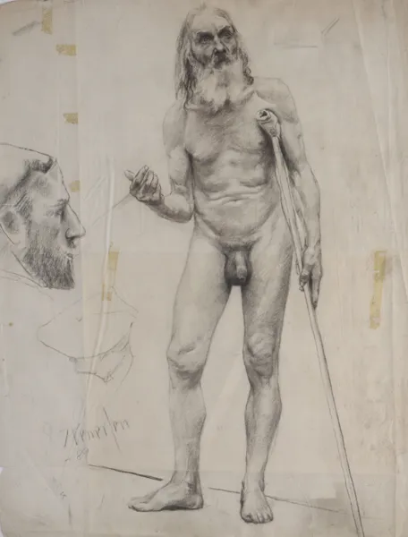 Gudmund Stenersen, akt. Tegning