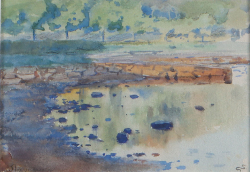 Gudmund Stenersen, Stavanger. Akvarell.