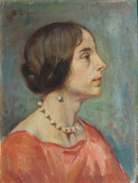 Gudmund Stenersen, kvinneportrett. Maleri