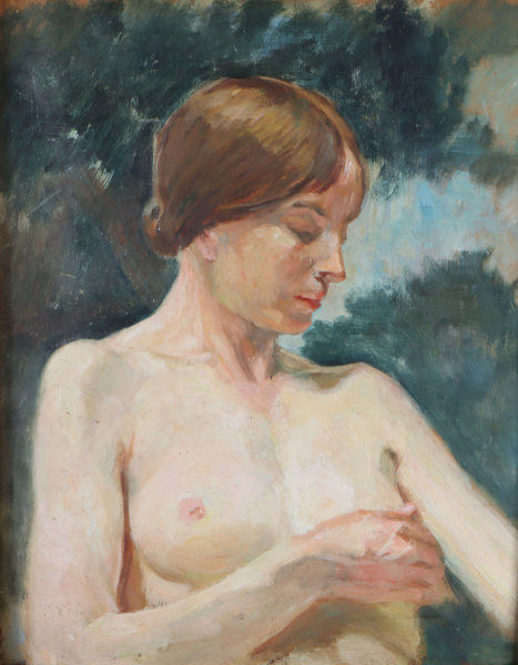 Gudmund Stenersen, kvinneakt. Maleri.