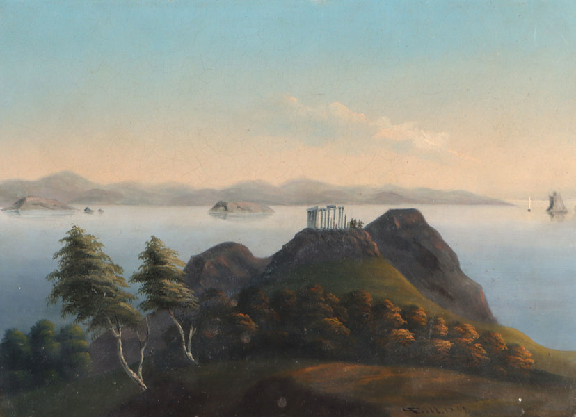 Peter Egidius?, landskap. Maleri.