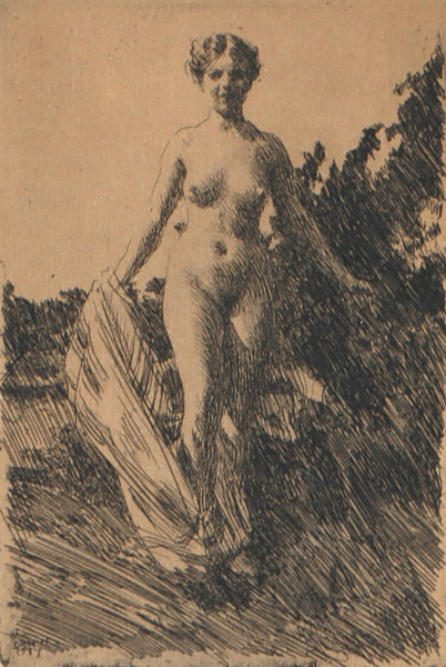 Anders Zorn, Sommar. Radering