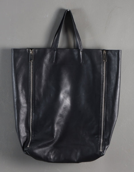 Celine Gusset Cabas bag, sort skinn.