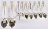 9 deler sølvbestikk, Rådhus m/vifte.
