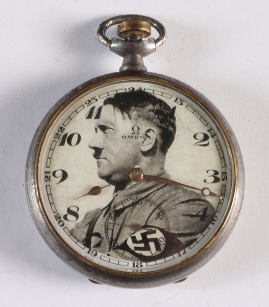 Lommeur m/Adolf Hitler. Omega.