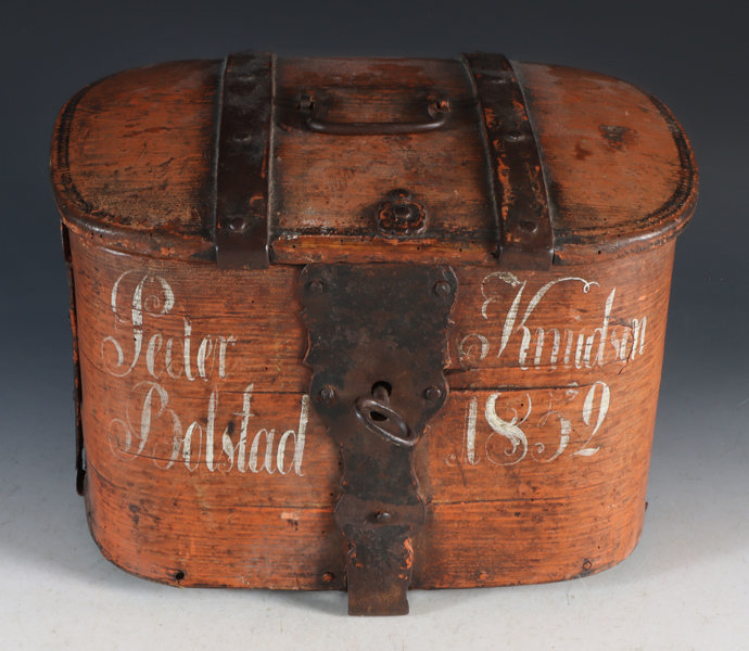 Rødmalt bomme, 1852.