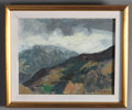 Knut Flatin, fjellandskap. Maleri