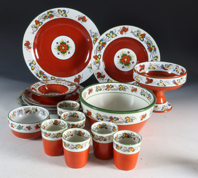 15 deler Nordisk porselen. PP