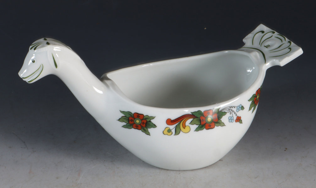 Stor ølhøne i porselen, PP