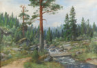 Olaf Nordlien, landskap. Maleri