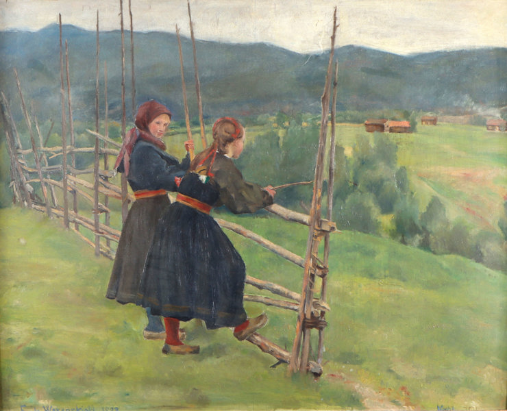 Maleri etter E. Werenskiold 1946